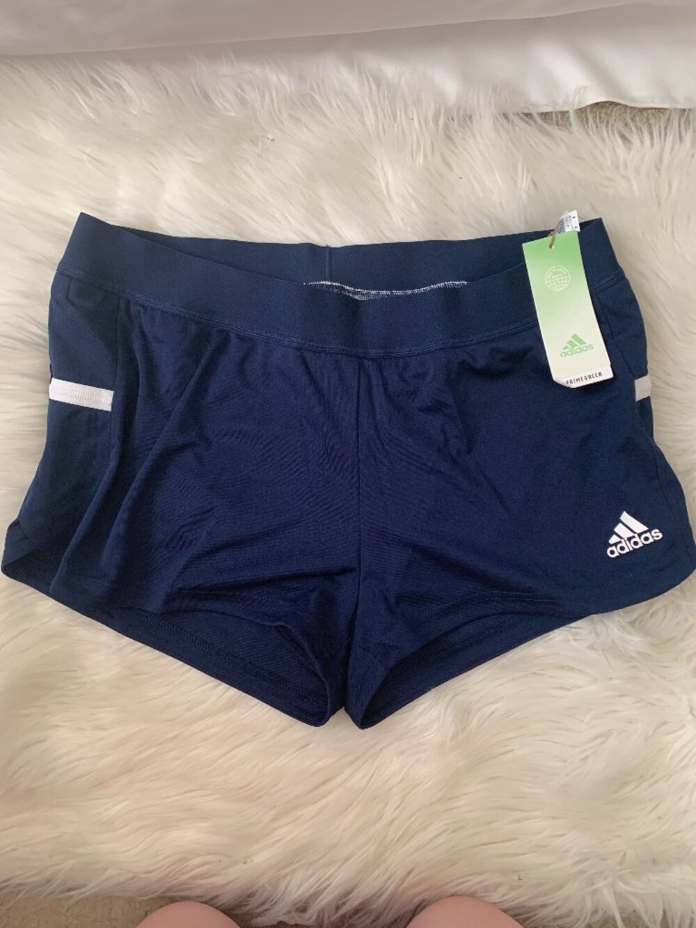 ADIDAS PrimeGreen Team 19 Running Shorts in Navy Sz LARGE